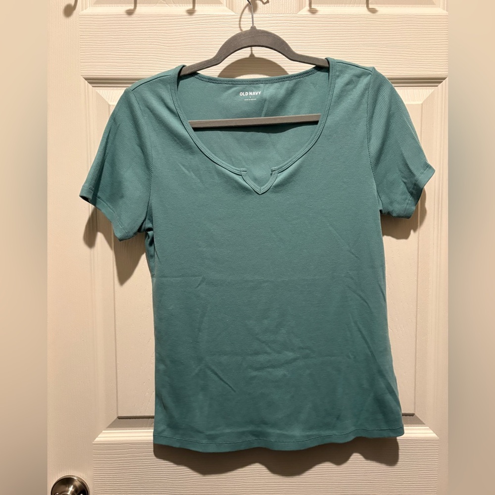 Old Navy Women's Short Sleeve Top in Teal